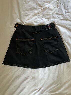 Vintage Jean Paul Gaultier Jeans Dark Denim Mini Skirt